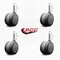 Service Caster 3'' Gray Heavy Duty Floor Safe Twin Wheel Caster 7/16 Grip Ring Stem , 4PK SCC-GR02S75-TPR-GRY-716176-4 - alternate 2